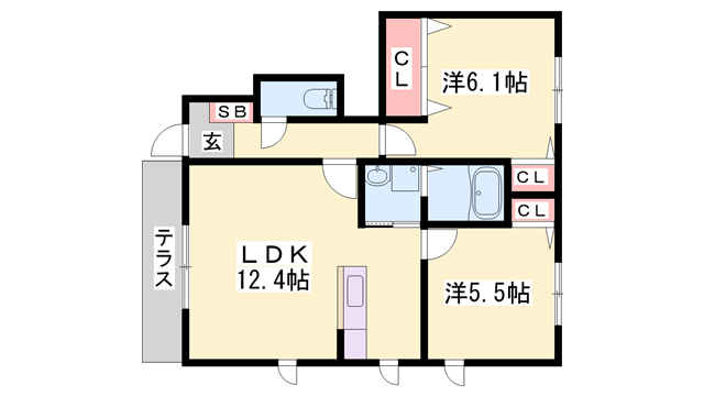 物件間取画像