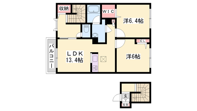 物件間取画像