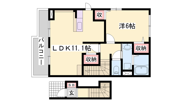 物件間取画像