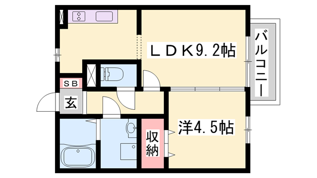 サンライズ城南の物件間取画像