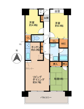物件間取画像