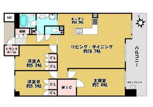 グラジオ姫路駅南インペリアルの物件間取画像