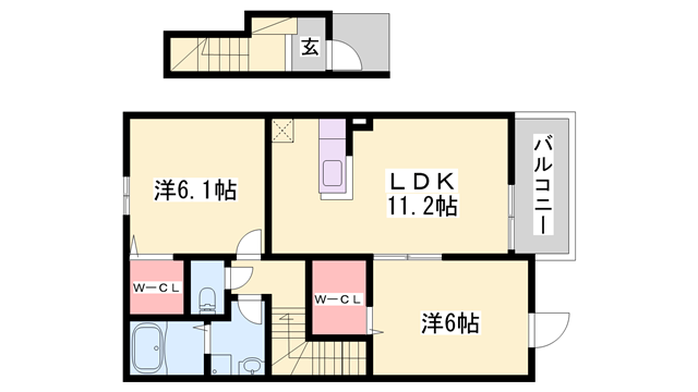 物件間取画像
