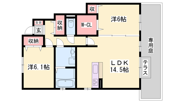 物件間取画像