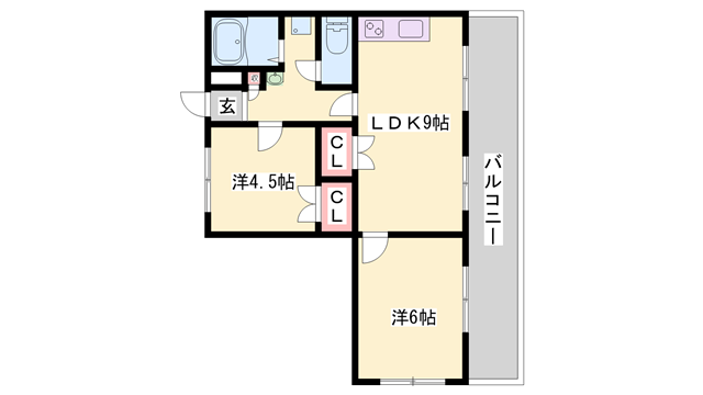 リビエール余部の物件間取画像