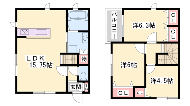 物件間取画像