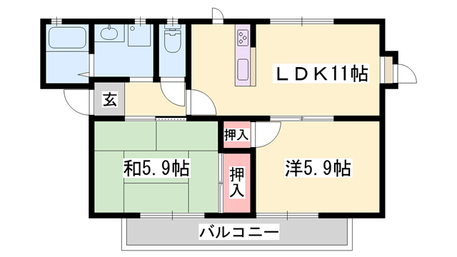 物件間取画像
