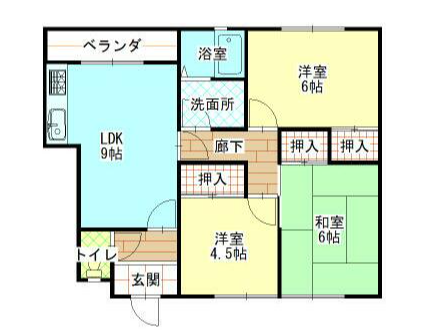グリーンクウの物件間取画像