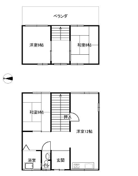 小松町三戸一の物件間取画像