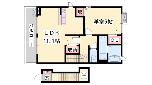 物件間取画像