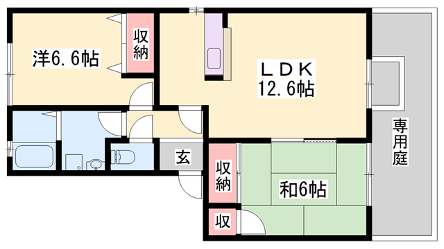 物件間取画像