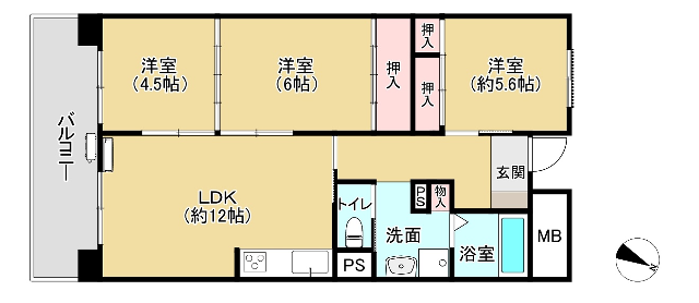 物件間取画像