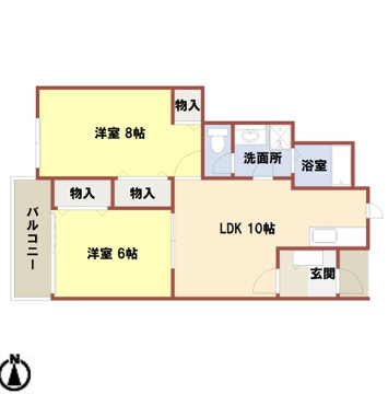 物件間取画像
