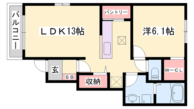 ヴァンベール城西Ⅰの物件間取画像