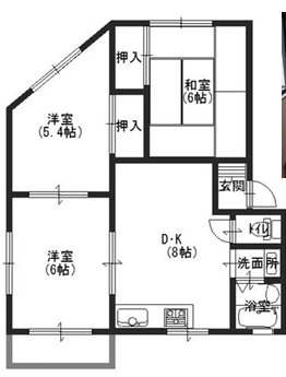物件間取画像