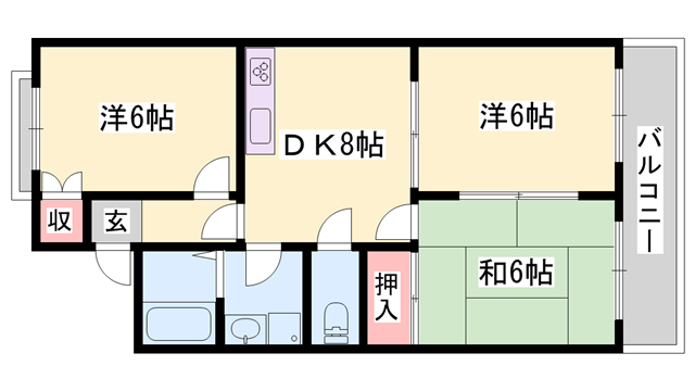 物件間取画像