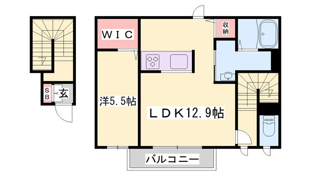 シャーメゾンみらいの物件間取画像