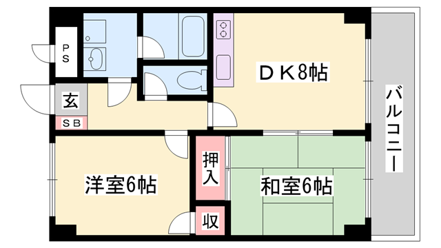 ジヴェルニー岡田の物件間取画像