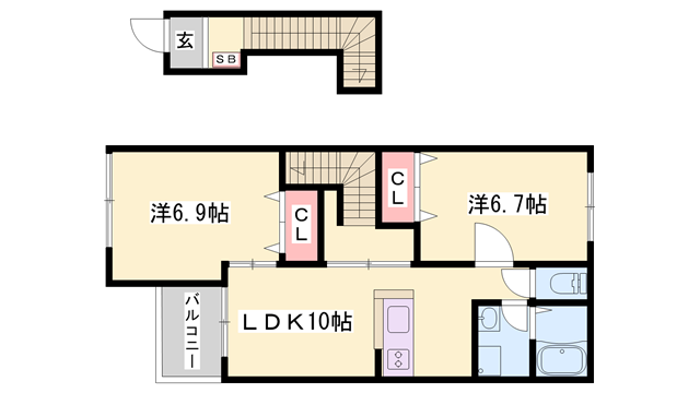 物件間取画像