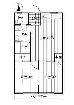 ハイツハットリの物件間取画像