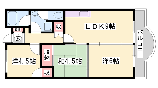 ヤナギマンションの物件間取画像