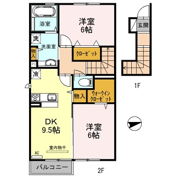 サンフルールの物件間取画像