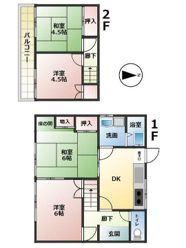 熊見戸建の物件間取画像