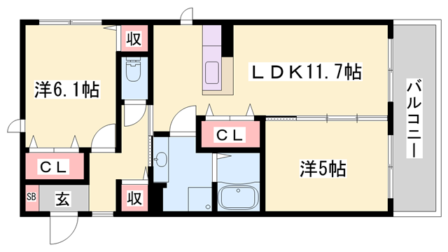 イリゼの物件間取画像