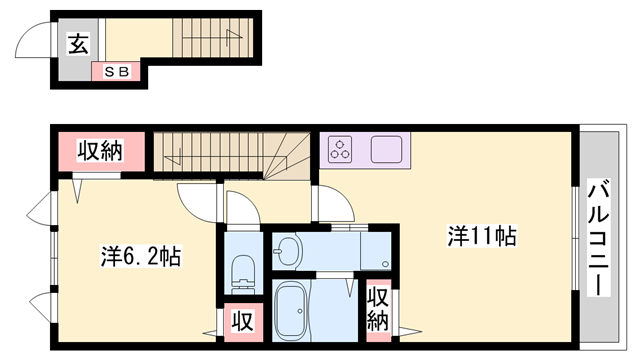 フェ―レースの物件間取画像