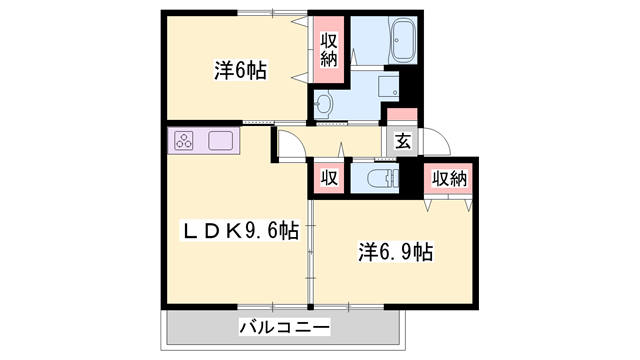JAボナール上の丸Aの物件間取画像