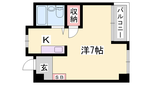 カンフォート花北の物件間取画像