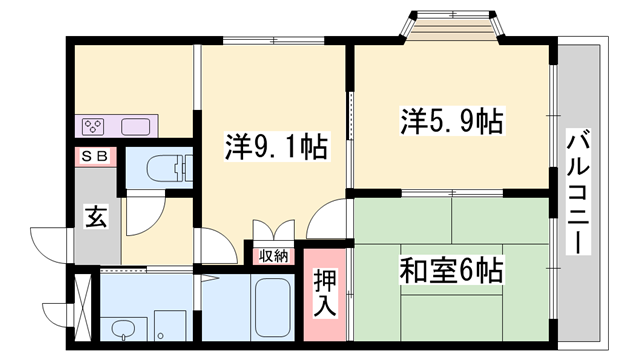 エクセルコートの物件間取画像