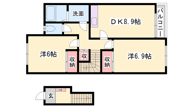 物件間取画像