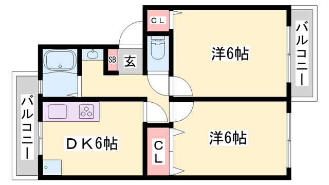 物件間取画像