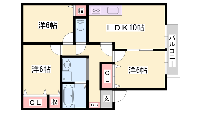 アピアス姫路の物件間取画像