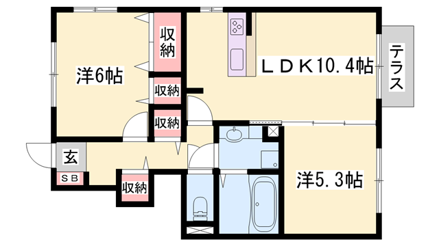 物件間取画像