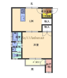 南ハイツの物件間取画像