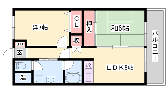 小玉ハイツの物件間取画像