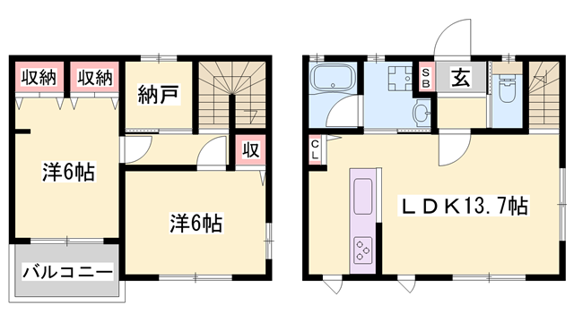 物件間取画像