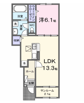 アーバニティー家中βの物件間取画像