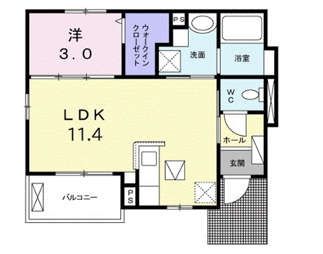 オリジンハウスの物件間取画像