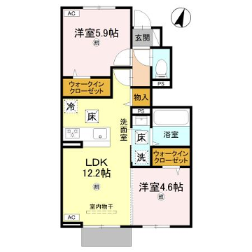 物件間取画像