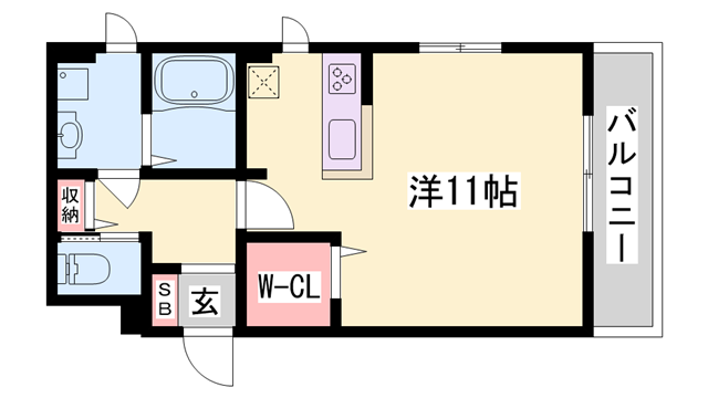 メゾンヴァンクールの物件間取画像