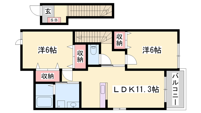 ウィル ヴェステージ壱番館の物件間取画像