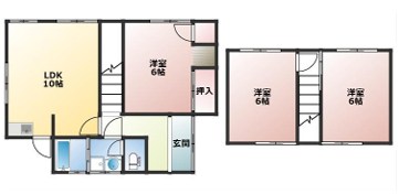 大津区勘兵衛町戸建の物件間取画像
