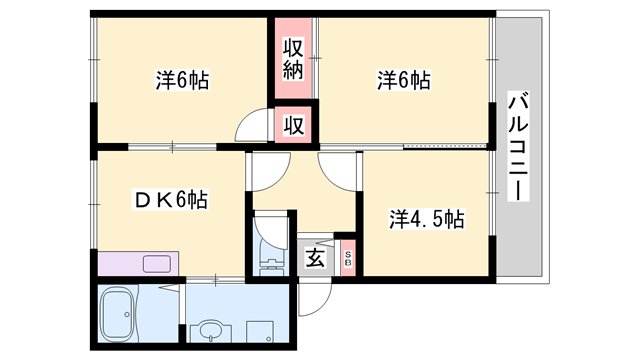 ハイツときBの物件間取画像