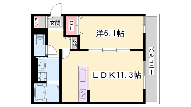 シエスタ別館Northの物件間取画像