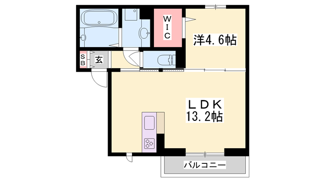 カザ オリーブEASTの物件間取画像
