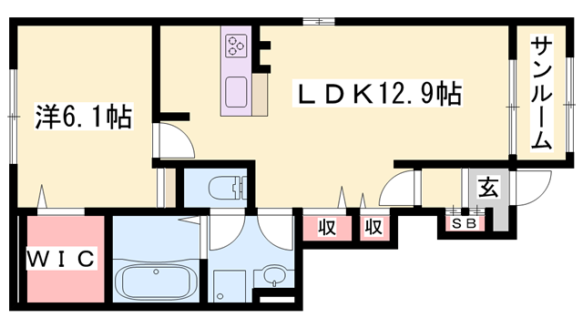 物件間取画像