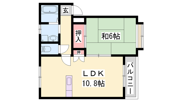 フローラⅠの物件間取画像